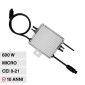 Immagine 1 - V-Tac Microinverter On Grid 600W Monofase IP67 Antenna Wi-Fi per Impianto Fotovoltaico CEI 0-21 - SKU 11614