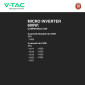 Immagine 3 - V-Tac Deye Microinverter On Grid 600W Monofase IP67 Antenna Wi-Fi per Impianto Fotovoltaico CEI 0-21 - SKU 11614