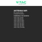 Immagine 3 - V-Tac VT-660000 Modulo Wi-Fi Antenna 2,4GHz per Controllo Inverter XG Series Impianto Fotovoltaico - SKU 11528