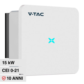 V-Tac VT-61015 Inverter On Grid 15kW Trifase IP65 per Impianto Fotovoltaico...