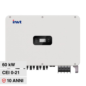 V-Tac VT-61060 Inverter On Grid 60kW Trifase IP65 con Display LCD e Dongle...