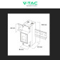 Immagine 4 - V-Tac Misuratore per Inverter Monofase RS485 1P con Display LCD per Impianti Fotovoltaici - SKU 11511