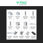 Immagine 3 - V-Tac Kit Pensilina 2 Posti Auto con 15 Pannelli Solari 545W + Inverter Ibrido Trifase + Accumulatore - SKU 22007 [TERMINATO]