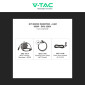 Immagine 2 - V-Tac Kit Installazione Fotovoltaico da Balcone con Microinverter Monofase 600W + Cavi di Collegamento - SKU 22001