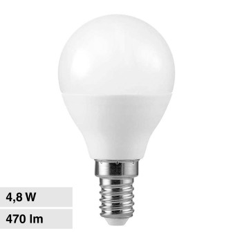 V-Tac Smart VT-2234 Lampadina LED E14 4,8W Bulb P45 MiniGlobo SMD RGB+W...