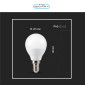 Immagine 6 - V-Tac Smart VT-2234 Lampadina LED E14 4,8W Bulb P45 MiniGlobo SMD RGB+W Dimmerabile con Telecomando - SKU 3029