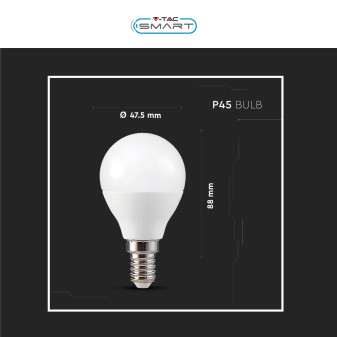 VT-2234 Lampadina LED P45 4,8W E14 RGB+W Dimmerabile V-Tac