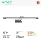 Immagine 4 - V-Tac Gallery VT-7012 Lampada LED SMD da Specchio 13W Wall Light Cromata - SKU 213982 / 213895