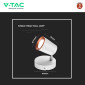 Immagine 7 - V-Tac VT-806 Lampada LED da Parete 5W SMD Applique Orientabile Colore Bianco - SKU 218250 / 218252