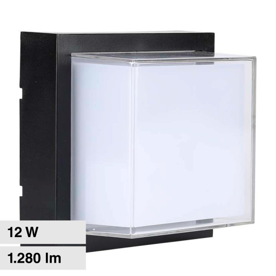 VT-828 Lampada LED da Muro 12W SMD Applique Nera IP65 V-Tac VT-828 Lampada LED da Muro 12W SMD Applique Nera IP65 V-Tac