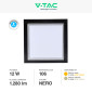Immagine 4 - V-Tac VT-828 Lampada LED da Muro 12W Wall Light SMD Applique IP65 Colore Nero Forma Quadrata - SKU 218543 / 218544