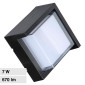 Immagine 1 - V-Tac VT-831 Lampada LED da Muro 7W Wall Light SMD Applique IP65 Colore Nero Forma Quadrata - SKU 218610