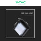 Immagine 6 - V-Tac VT-831 Lampada LED da Muro 7W Wall Light SMD Applique IP65 Colore Nero Forma Quadrata - SKU 218612