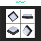 Immagine 9 - V-Tac VT-831 Lampada LED da Muro 7W Wall Light SMD Applique IP65 Colore Nero Forma Quadrata - SKU 218612