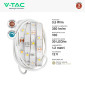 Immagine 2 - V-Tac VT-8067 Kit Bedlight Striscia LED Flessibile 4,2W SMD 12V Dimmerabile Sensore e Alimentatore - Bobina da 1,2m - SKU 212549
