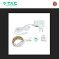 Immagine 8 - V-Tac VT-8067 Kit Bedlight Striscia LED Flessibile 4,2W SMD 12V Dimmerabile Sensore e Alimentatore - Bobina da 1,2m - SKU 212549