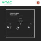 Immagine 7 - V-Tac VT-813 Lampada LED da Parete 13,5W SMD Wall Light Colore Nero Applique con Teste Orientabili - SKU 218271 / 218273