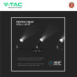 Immagine 8 - V-Tac VT-813 Lampada LED da Parete 13,5W SMD Wall Light Colore Nero Applique con Teste Orientabili - SKU 218271 / 218273