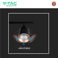 Immagine 9 - V-Tac VT-812 Lampada LED da Parete 10W SMD Wall Light SMD Colore Nero Applique con Teste Orientabili - SKU 218255 / 218257