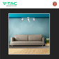 Immagine 6 - V-Tac VT-818 Lampada LED da Parete 15W SMD Wall Light Colore Bianco Applique con Teste Orientabili - SKU 218258 / 218260