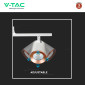 Immagine 9 - V-Tac VT-818 Lampada LED da Parete 15W SMD Wall Light Colore Bianco Applique con Teste Orientabili - SKU 218258 / 218260