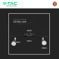 Immagine 5 - V-Tac VT-810 Lampada LED da Parete 9W SMD Wall Light Colore Nero Applique con Teste Orientabili - SKU 218269