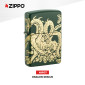 Immagine 2 - Zippo Premium Accendino a Benzina Ricaricabile ed Antivento con Fantasia Dragon Design - mod. 48907