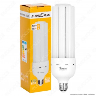 Marino Cristal Serie ECO Lampadina LED E27 35W Tubolare High Power -