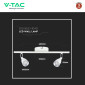 Immagine 6 - V-Tac VT-810 Lampada LED da Parete 9W SMD Wall Light Colore Bianco Applique con Teste Orientabili - SKU 218266