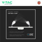 Immagine 7 - V-Tac VT-810 Lampada LED da Parete 9W SMD Wall Light Colore Bianco Applique con Teste Orientabili - SKU 218266
