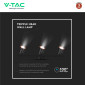 Immagine 8 - V-Tac VT-818 Lampada LED da Parete 15W SMD Wall Light Colore Nero Applique con Teste Orientabili - SKU 218259 / 218261