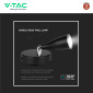 Immagine 8 - V-Tac VT-805 Lampada LED da Parete 4,5W SMD Wall Light Colore Nero Applique con Testa Orientabile - SKU 218676 / 218678