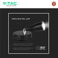 Immagine 8 - V-Tac VT-805 Lampada LED da Parete 4,5W SMD Wall Light Colore Nero Applique con Testa Orientabile - SKU 218263 / 218265
