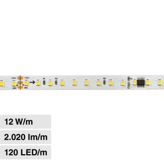 LEDCO Striscia LED Flessibile 60W SMD 120 LED/m 24V CRI≥90 Runner - Bobina 5m...