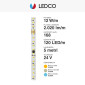 Immagine 5 - LEDCO Striscia LED Flessibile 60W SMD 120 LED/m 24V CRI≥90 Runner - Bobina 5m - mod. SL120LBC20/R / SL120LBN20/R / SL120LBI20/R