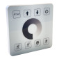 Immagine 1 - LEDCO Controller Dimmer Touch Wireless in Vetro da Parete per Strisce LED Runner Colore Bianco - mod. CT610/P