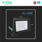 Immagine 9 - V-Tac VT-138 Faro LED Floodlight 30W SMD IP65 Chip Samsung Colore Nero - SKU 20310 / 20311 / 20312