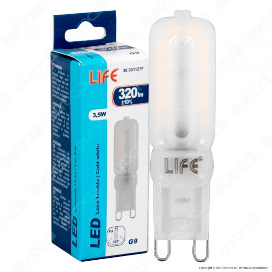 Life Lampadina LED G9 3,5W Bulb - mod. 39.931127C / 39.931127N / Life Lampadina LED G9 3,5W Bulb - mod. 39.931127C / 39.931127N /