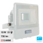 V-Tac VT-118S Faro LED Floodlight 10W SMD IP65 Chip Samsung Sensore Movimento e Crepuscolare Bianco - SKU 20268 / 20269 / 20270