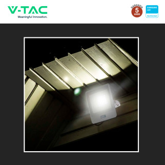 VT-118S Faro LED 10W SMD Chip Samsung con Sensore IP65 V-Tac