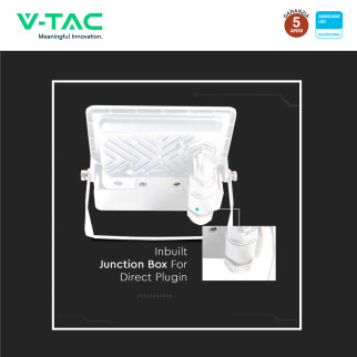 VT-118S Faro LED 10W SMD Chip Samsung con Sensore IP65 V-Tac