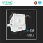 Immagine 15 - V-Tac VT-118S Faro LED Floodlight 10W SMD IP65 Chip Samsung Sensore Movimento e Crepuscolare Bianco - SKU 20268 / 20269 / 20270