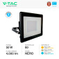Immagine 5 - V-Tac VT-158 Faro LED Floodlight 50W SMD IP65 Chip Samsung Colore Nero - SKU 20313 / 20314 / 20315