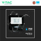 Immagine 15 - V-Tac VT-118S Faro LED Floodlight 10W SMD IP65 Chip Samsung Sensore di Movimento e Crepuscolare Nero - SKU 20256 / 20257 / 20258