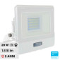Immagine 1 - V-Tac VT-128S Faro LED Floodlight 20W SMD IP65 Chip Samsung Sensore Movimento e Crepuscolare Bianco - SKU 20271 / 20272 / 20273