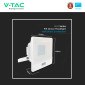 Immagine 11 - V-Tac VT-138S Faro LED Floodlight 30W SMD IP65 Chip Samsung Sensore Movimento e Crepuscolare Bianco - SKU 20274 / 20275 / 20276