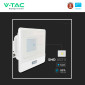 Immagine 12 - V-Tac VT-138S Faro LED Floodlight 30W SMD IP65 Chip Samsung Sensore Movimento e Crepuscolare Bianco - SKU 20274 / 20275 / 20276