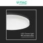 Immagine 11 - V-Tac VT-8624S Plafoniera LED Rotonda 24W SMD IP44 Sensore di Movimento e Crepuscolare Colore Bianco - SKU 76621 / 76631 / 76641
