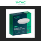 Immagine 16 - V-Tac VT-8624S Plafoniera LED Rotonda 24W SMD IP44 Sensore di Movimento e Crepuscolare Colore Bianco - SKU 76621 / 76631 / 76641