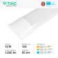 Immagine 5 - V-Tac Pro VT-8-10 Tubo LED Prismatico Plafoniera 10W Chip Samsung Lampadina 30cm - SKU 20344 / 20345 / 20346